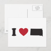 Ik hou van South Dakota Briefkaart (Voorkant / Achterkant)