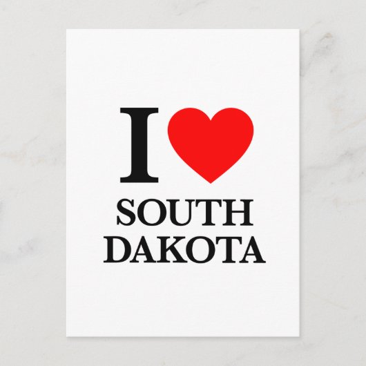 Ik hou van South Dakota Briefkaart (Voorkant)