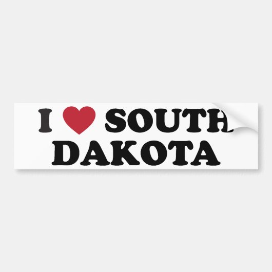 Ik hou van South Dakota Bumpersticker (Voorkant)