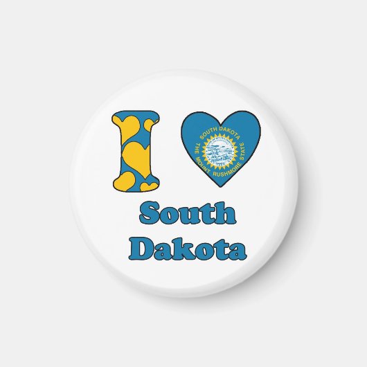 Ik hou van South Dakota Magneet (Voorkant)