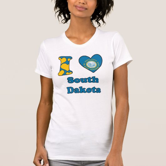 Ik hou van South Dakota T-shirt (Voorkant)