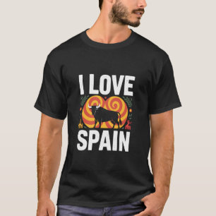 Ik hou van Spaanse Stier Spaanse Passie T-shirt