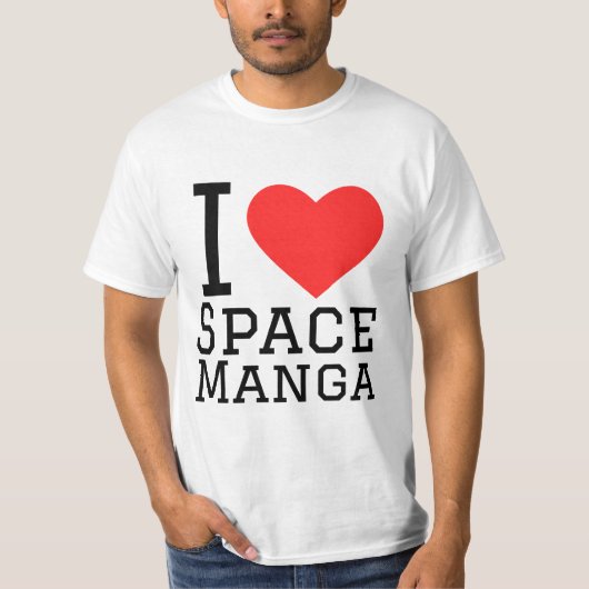 Ik hou van space manga t-shirt (Voorkant)
