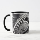 Ik hou van Space Oranje Mok (Links)