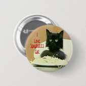 Ik hou van Spaghetti cat-knop Ronde Button 5,7 Cm (Voorkant /achterkant)