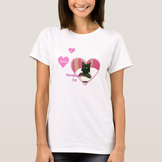 Ik hou van Spaghetti cat T-shirt (Voorkant)