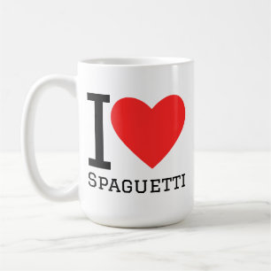 Ik hou van spaghetti koffiemok