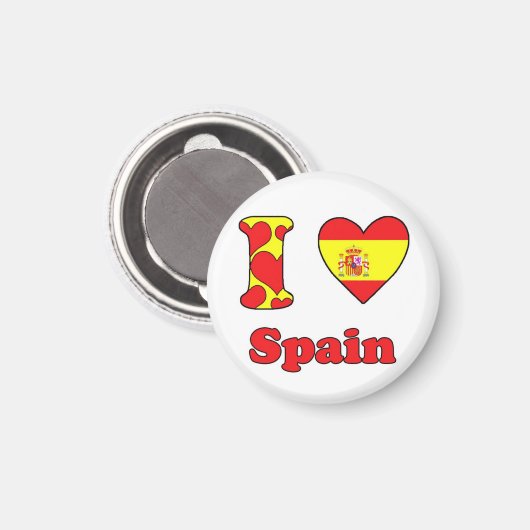 Ik hou van SPain magnet (Voorkant / Achterkant)