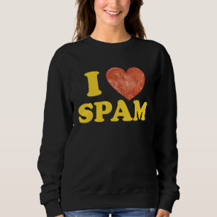 Ik hou van Spam Blik Gekookt Varkensvlees Voedsel  Trui