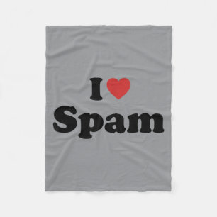 Ik hou van Spam Grappige Humor Retro Fleece Deken
