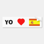 Ik hou van Spanje Bumpersticker (Voorkant)