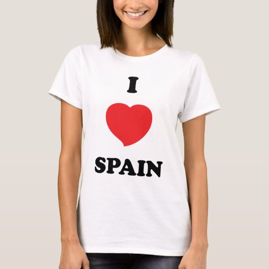 Ik hou van Spanje T-shirt (Voorkant)