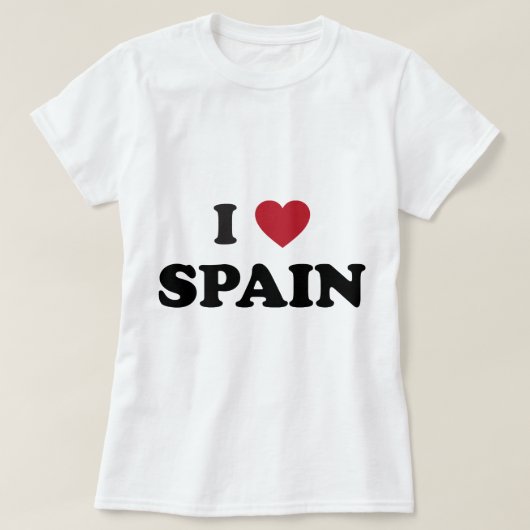 Ik hou van Spanje T-shirt (Design voorkant)