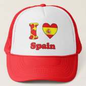 Ik hou van Spanje Trucker Pet (Voorkant)