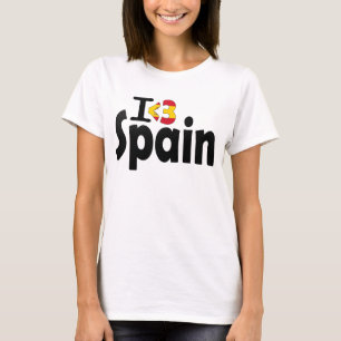 Ik hou van Spanje Vlag T-shirt