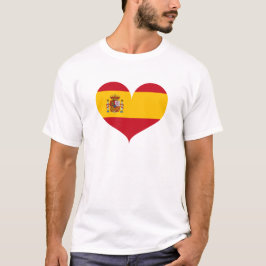 Ik hou van Spanje vlag T-shirt