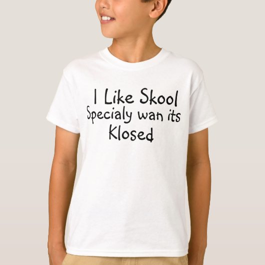 Ik hou van speciaal skool dat zijn afgesneden, Kin T-shirt (Voorkant)
