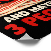 Ik hou van spek en misschien 3 mensen - Bacon Love Poster (Hoek)