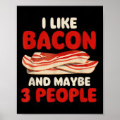 Ik hou van spek en misschien 3 mensen - Bacon Love Poster (Voorkant)