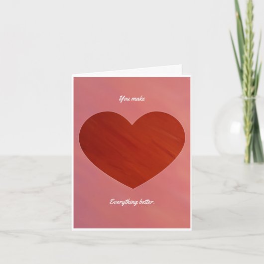 Ik hou van spek Valentijn Feestdagen Kaart (Voorkant)