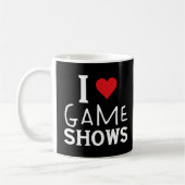 Ik hou van spelshows, grappige gezegde spelshows l koffiemok (Links)