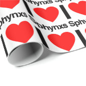 Ik hou van sphynxen cadeaupapier (Rol Hoek)