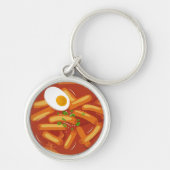 Ik hou van Spicy Tteokbokki Sleutelhanger (Voorkant)