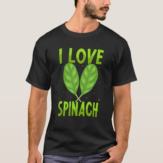 Ik hou van Spinazie Vegan_1 T-shirt (Voorkant)