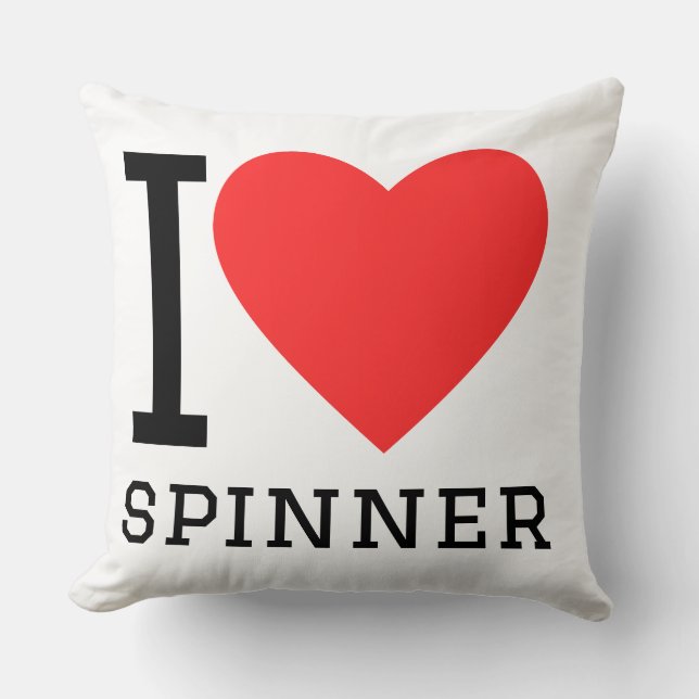 Ik hou van spinner kussen (Voorkant)
