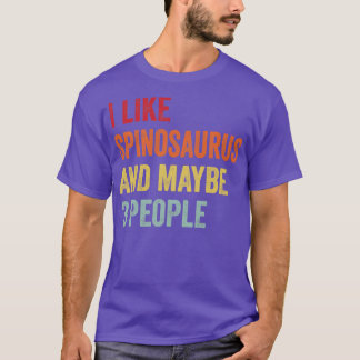 Ik hou van Spinosaurus, misschien 3 mensen Spinosa T-shirt