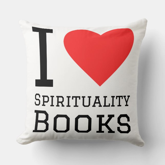 Ik hou van spiritualiteit boek  kussen (Voorkant)