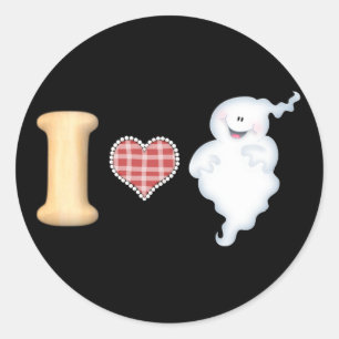 Ik hou van spoken-stickers ronde sticker