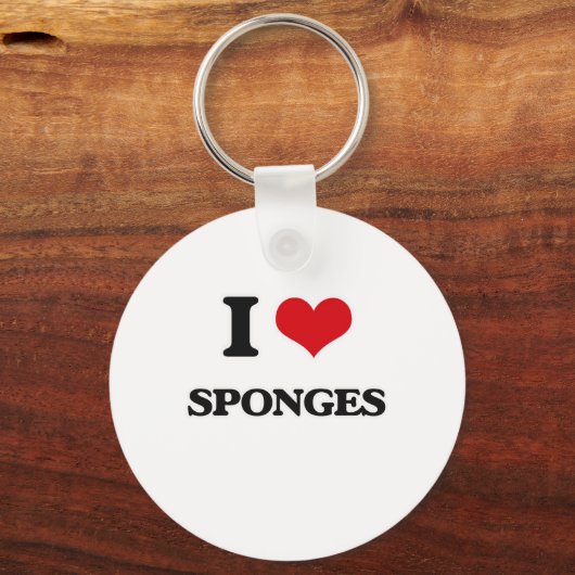 Ik hou van Sponges Sleutelhanger (Voorkant)
