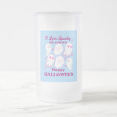 Ik hou van Spooky Halloween. Matglas Bierpul (Center)