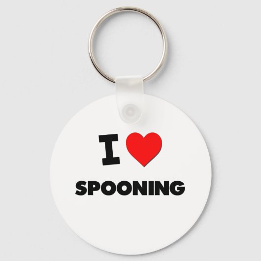 Ik hou van Spooning Sleutelhanger (Voorkant)