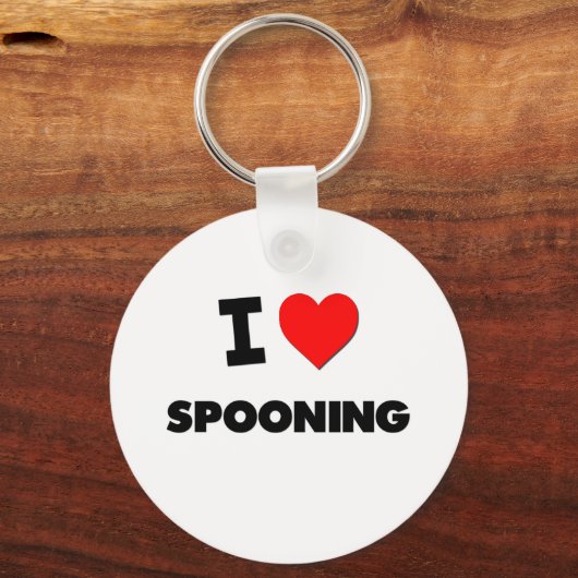 Ik hou van Spooning Sleutelhanger (Voorkant)
