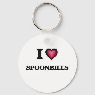 Ik hou van Spoonrekeningen Sleutelhanger