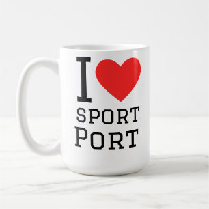 Ik hou van sport haven koffiemok