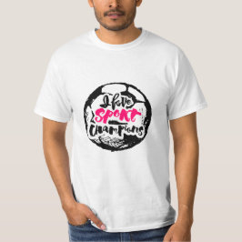 Ik hou van Sport Kampioenen Typografie Ontwerp T-shirt