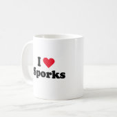 Ik hou van sport koffiemok (Voorkant links)
