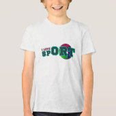 Ik hou van sport Tri-Blend shirt (Voorkant)