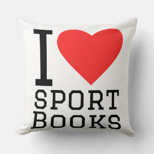 Ik hou van sportboeken kussen