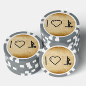 Ik hou van sporten poker chips (Opstapeling)