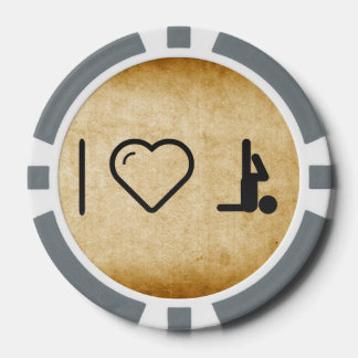 Ik hou van sporten poker chips