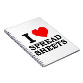 Ik hou van spreadsheets notitieboek (Rechterzijde)