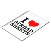 Ik hou van spreadsheets notitieboek (Linkerzijde)