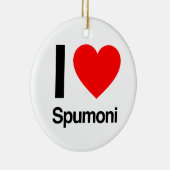 ik hou van spumoni keramisch ornament (Rechts)