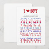 Ik hou van spy Photo Hunt Game Kaart (Voorkant / Achterkant)