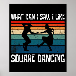 Ik hou van Square Dance Square Dancing Poster
