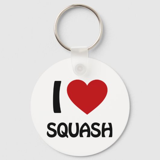 Ik hou van squash sleutelhanger (Voorkant)